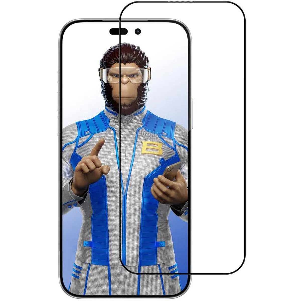 Защитное 2.5D стекло Blueo AR Anti-Reflective HD для Apple iPhone 17 Air (6.5") Черный