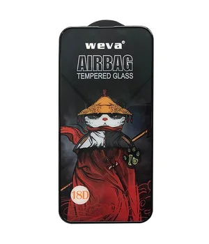 Защитное 2.5D стекло Weva AirBag (тех.пак) для Apple iPhone 17 Air (6.5") Черный