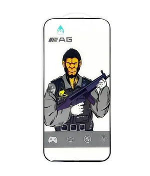 Защитное стекло 5D Anti-static Matte (тех.пак) для Apple iPhone 17 Air (6.5") Черный