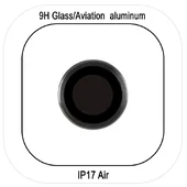 Защитное стекло Metal Classic на камеру (в упак.) для Apple iPhone 17 Air (6.5") Черный / Black