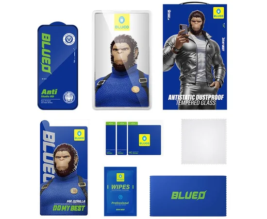 Защитное 2.5D стекло Blueo Full Cover HD для Apple iPhone 17 Air (6.5") Черный