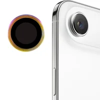 Защитное стекло Metal Classic на камеру (в упак.) для Apple iPhone 17 Air (6.5") Сиреневый / Rainbow