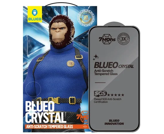 Захисне 2.5D скло Blueo Crystal Anti-Scratch для Apple iPhone 17 Air (6.5") Чорний