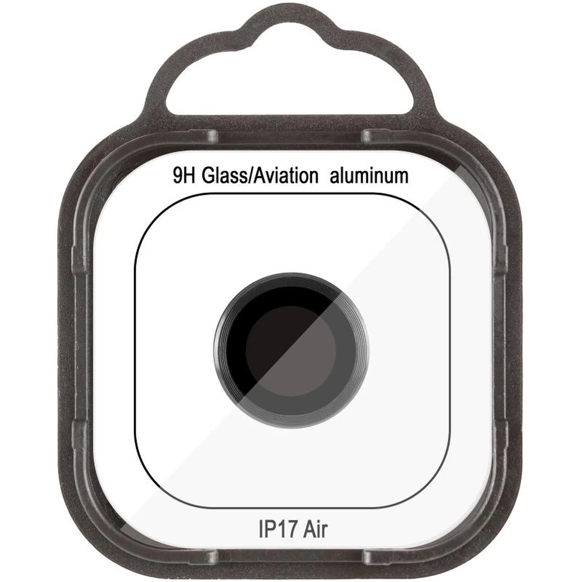 Захисне скло Metal Classic на камеру (в упак.) для Apple iPhone 17 Air (6.5") Чорний / Black