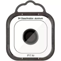 Защитное стекло Metal Classic на камеру (в упак.) для Apple iPhone 17 Air (6.5") Черный / Black