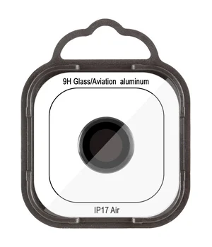 Захисне скло Metal Classic на камеру (в упак.) для Apple iPhone 17 Air (6.5") Чорний / Black