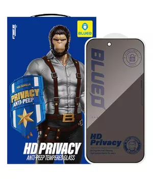 Защитное 2.5D стекло Blueo Full Cover Anti-Peep для Apple iPhone 17 Air (6.5") Черный