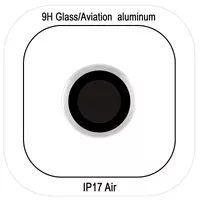Защитное стекло Metal Classic на камеру (в упак.) для Apple iPhone 17 Air (6.5") Серебряный / Silver