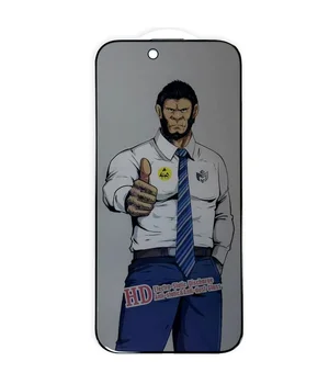 Захисне скло Privacy 5D Anti-Static (тех.пак) для Apple iPhone 17 Air (6.5") Чорний