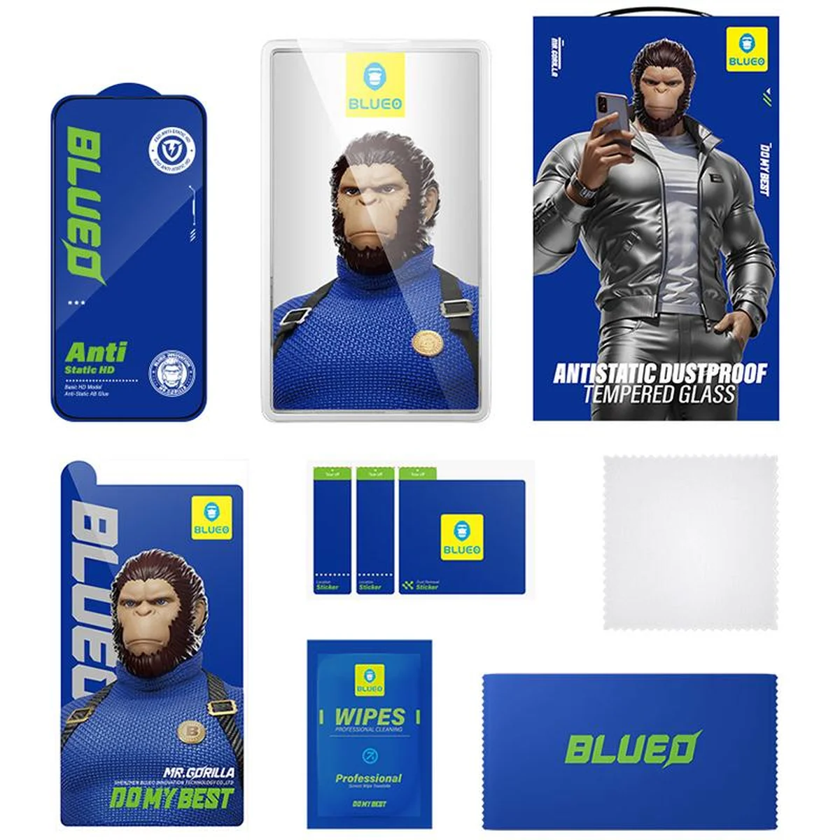 Защитное 2.5D стекло Blueo Full Cover HD для Apple iPhone 17 / 17 Pro / 16 Pro (6.3") Черный