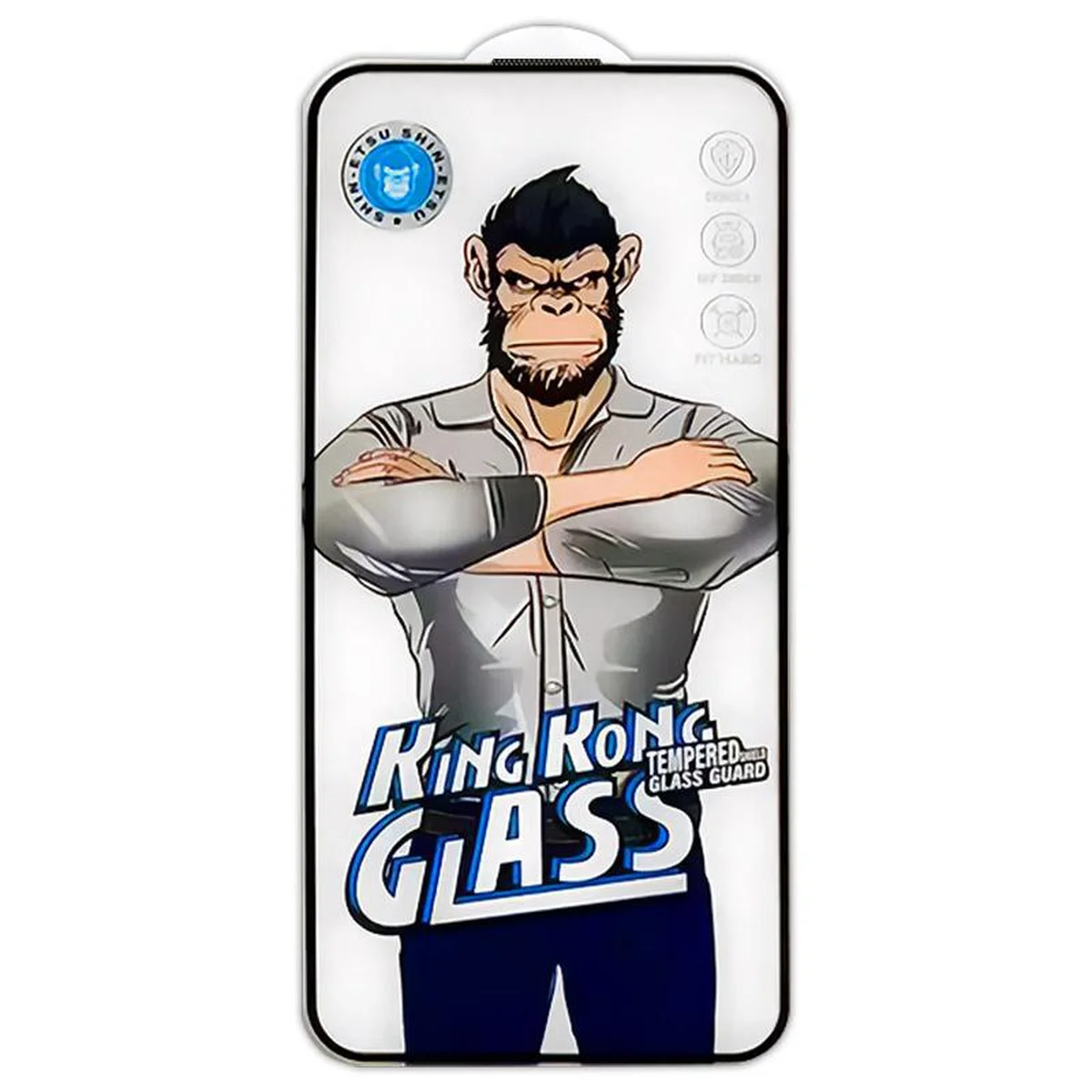 Защитное 2.5D стекло King Kong HD для Apple iPhone 17 (6.3") Черный