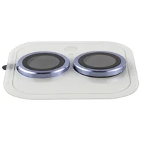 Защитное стекло Metal Classic на камеру (в упак.) для Apple iPhone 17 (6.3") Голубой / Light Blue