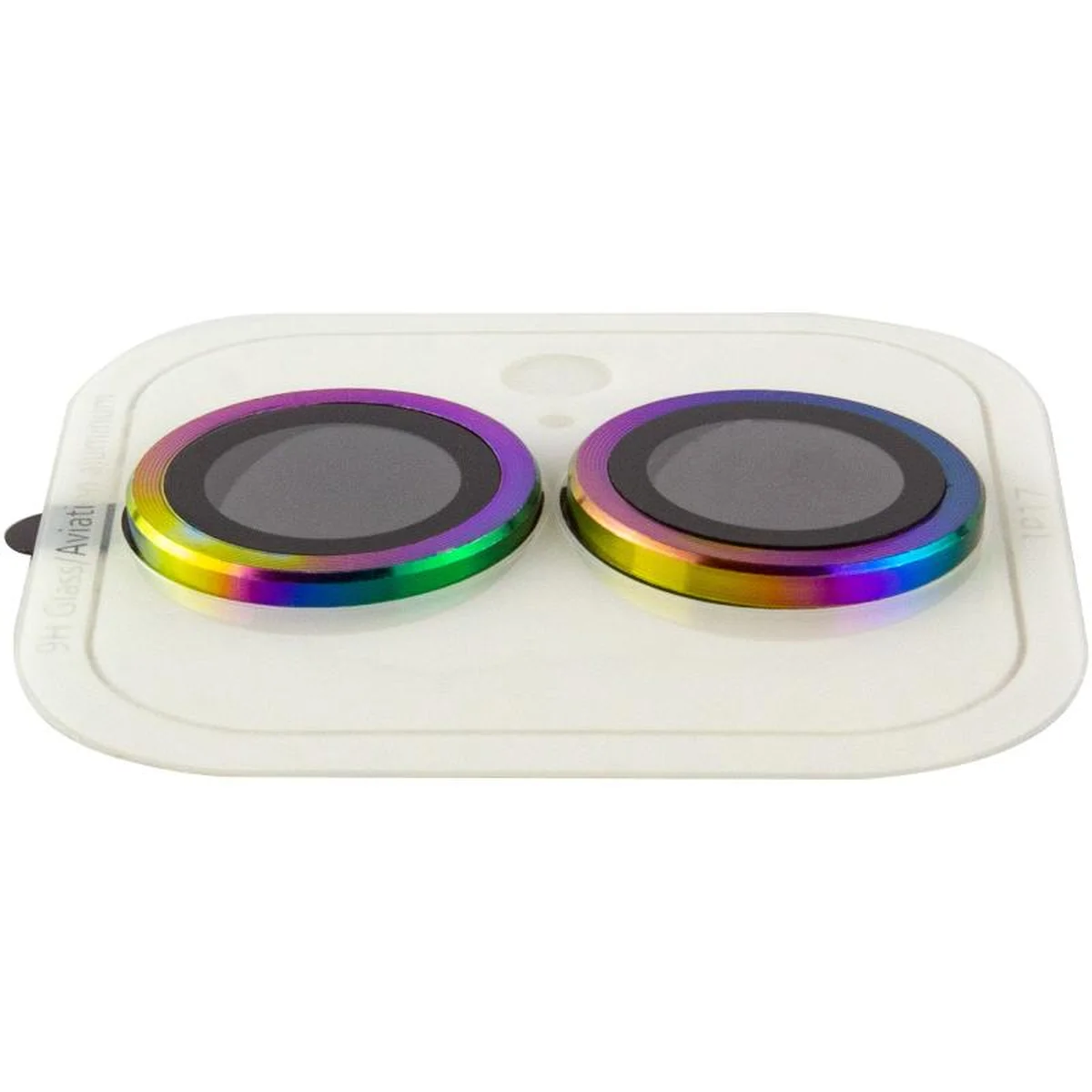 Защитное стекло Metal Classic на камеру (в упак.) для Apple iPhone 17 (6.3") Сиреневый / Rainbow