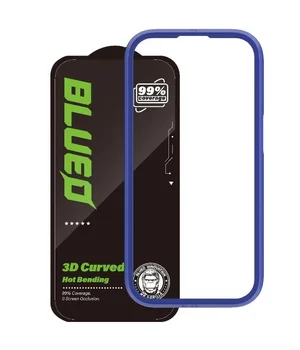 Защитное 3D стекло Blueo Hot Bending New для Apple iPhone 17 / 17 Pro / 16 Pro (6.3") Черный