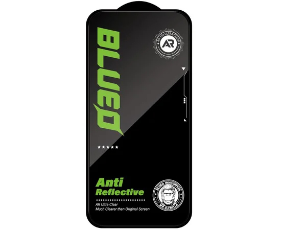 Защитное 2.5D стекло Blueo AR Anti-Reflective HD для Apple iPhone 17 / 17 Pro / 16 Pro (6.3") Черный