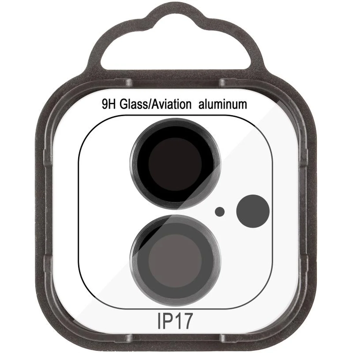 Защитное стекло Metal Classic на камеру (в упак.) для Apple iPhone 17 (6.3") Черный / Black