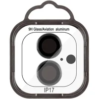 Захисне скло Metal Classic на камеру (в упак.) для Apple iPhone 17 (6.3") Чорний / Black