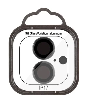 Защитное стекло Metal Classic на камеру (в упак.) для Apple iPhone 17 (6.3") Черный / Black