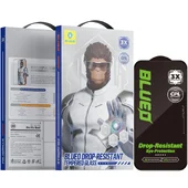Защитное 2.5D стекло Blueo Drop-Resistant (35+ KG) для Apple iPhone 17 / 17 Pro / 16 Pro (6.3") Черный