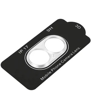 Защитное стекло на камеру Full Block (тех.пак) для Apple iPhone 17 (6.3") Прозрачный