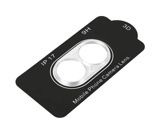 Защитное стекло на камеру Full Block (тех.пак) для Apple iPhone 17 (6.3") Прозрачный