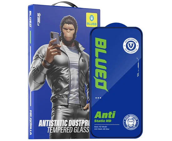 Защитное 2.5D стекло Blueo Full Cover HD для Apple iPhone 17 / 17 Pro / 16 Pro (6.3") Черный