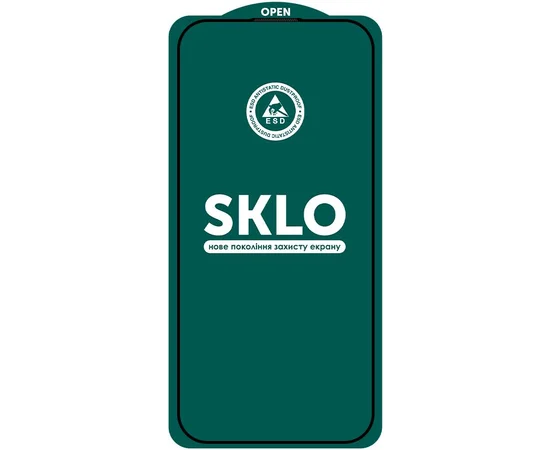 Защитное стекло SKLO 5D (тех.пак) для Apple iPhone 17 / 16 Pro (6.3") Черный