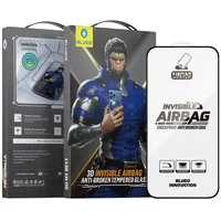 Защитное 3D стекло Blueo Invisible Airbag Anti-broken для Apple iPhone 17 / 17 Pro / 16 Pro (6.3") Черный