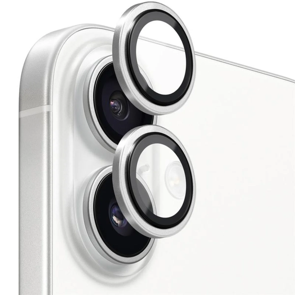 Защитное стекло BlueO Metal на камеру для Apple iPhone 17 (6.3") Серебряный / Silver