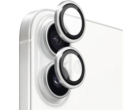 Защитное стекло BlueO Metal на камеру для Apple iPhone 17 (6.3") Серебряный / Silver