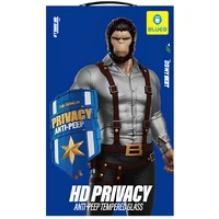 Защитное 2.5D стекло Blueo Full Cover Anti-Peep для Apple iPhone 17 / 17 Pro (6.3") Черный