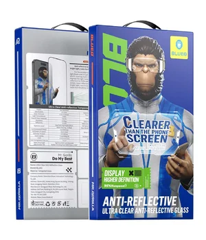 Защитное 2.5D стекло Blueo AR Anti-Reflective HD для Apple iPhone 17 / 17 Pro / 16 Pro (6.3") Черный