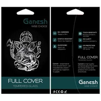 Защитное стекло Ganesh (Full Cover) для Apple iPhone 17 / 16 Pro (6.3") Черный