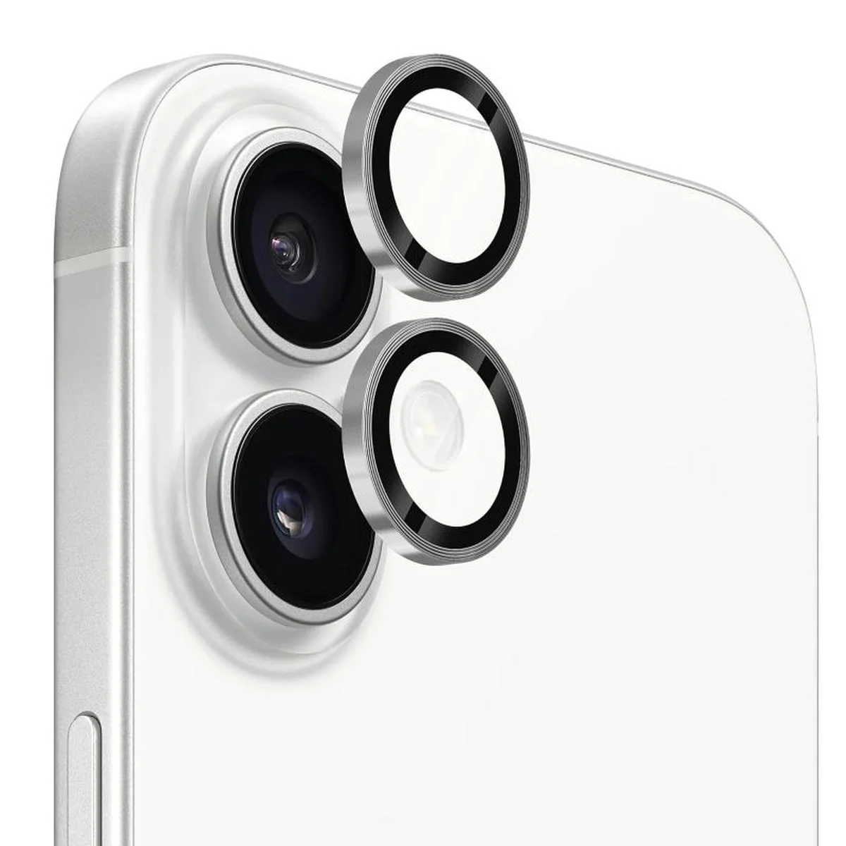 Защитное стекло Metal Classic на камеру (в упак.) для Apple iPhone 17 (6.3") Серебряный / Silver