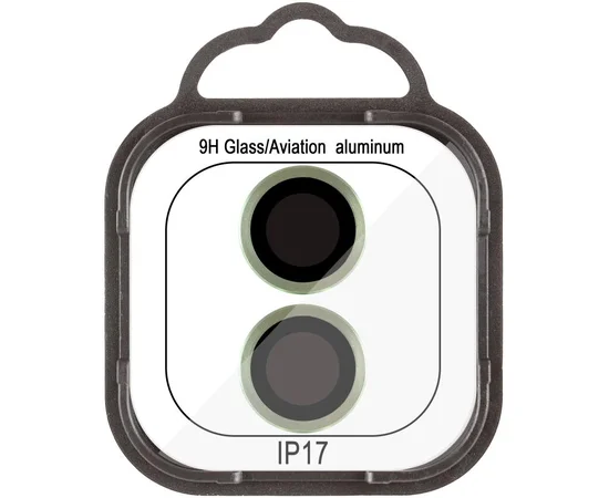 Защитное стекло Metal Classic на камеру (в упак.) для Apple iPhone 17 (6.3") Салатовый / Light Green