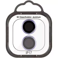 Защитное стекло Metal Classic на камеру (в упак.) для Apple iPhone 17 (6.3") Голубой / Light Blue