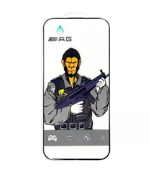 Захисне скло 5D Anti-static Matte (тех.пак) для Apple iPhone 17/16 Pro (6.3") Чорний