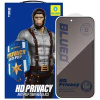 Защитное 2.5D стекло Blueo Full Cover Anti-Peep для Apple iPhone 17 / 17 Pro (6.3") Черный