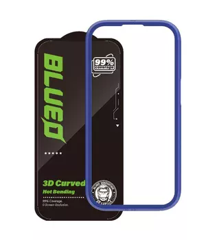 Защитное 3D стекло Blueo Hot Bending New для Apple iPhone 17 / 17 Pro / 16 Pro (6.3") Черный