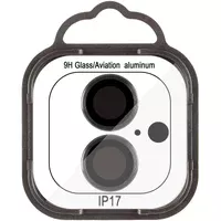 Защитное стекло Metal Classic на камеру (в упак.) для Apple iPhone 17 (6.3") Черный / Black