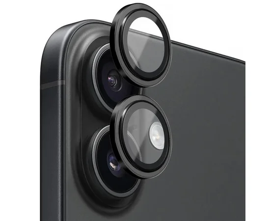 Защитное стекло BlueO Metal на камеру для Apple iPhone 17 (6.3") Черный / Black