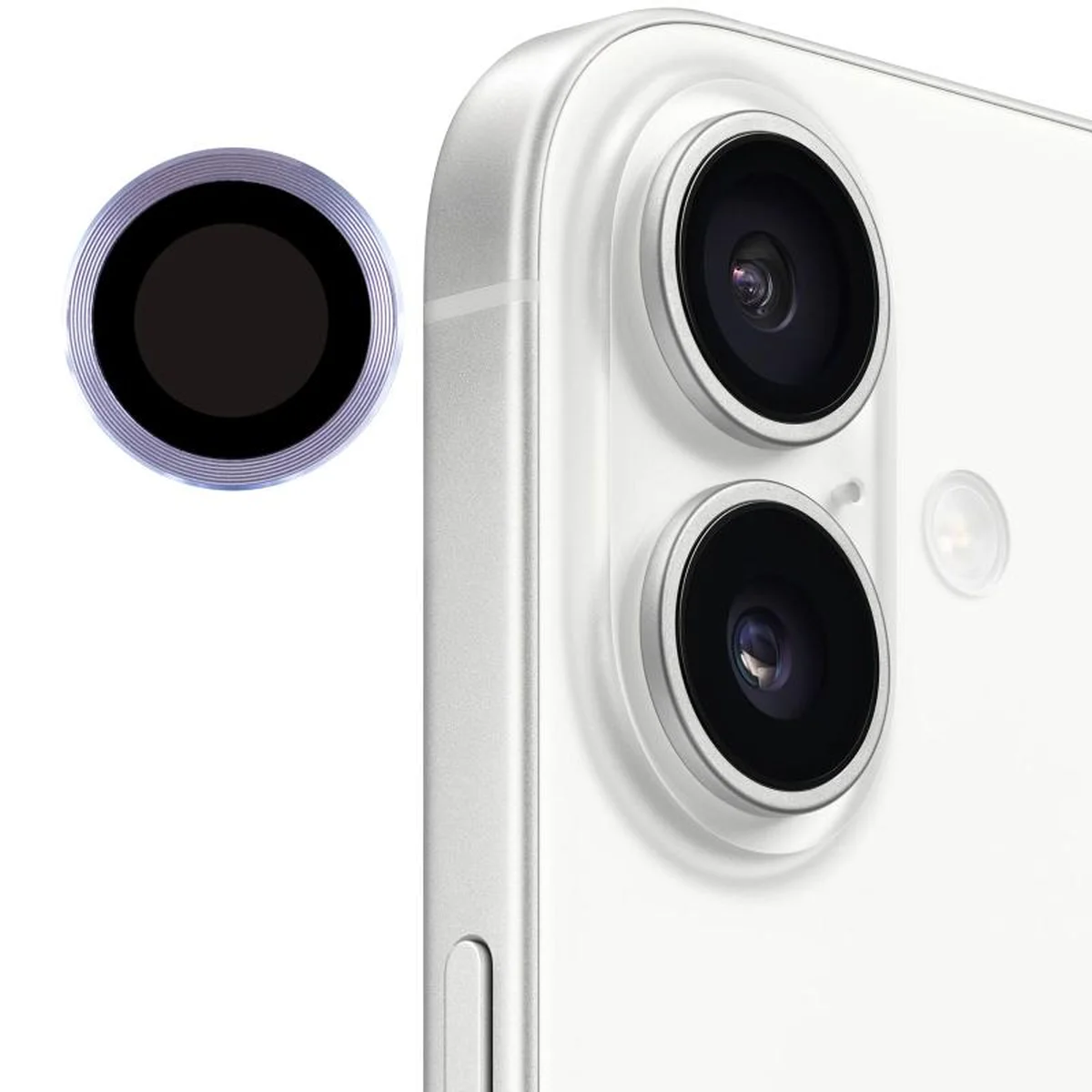 Захисне скло Metal Classic на камеру (в упак.) Apple iPhone 17 (6.3") Блакитний / Light Blue