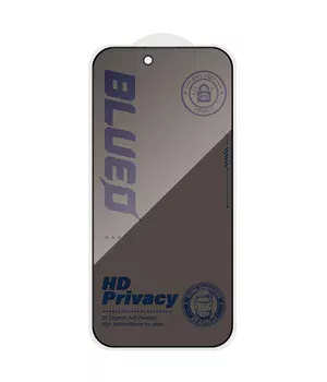 Защитное 2.5D стекло Blueo Full Cover Anti-Peep для Apple iPhone 17 / 17 Pro (6.3") Черный