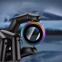 Защитное стекло Metal Classic на камеру (в упак.) для Apple iPhone 17 (6.3") Сиреневый / Rainbow