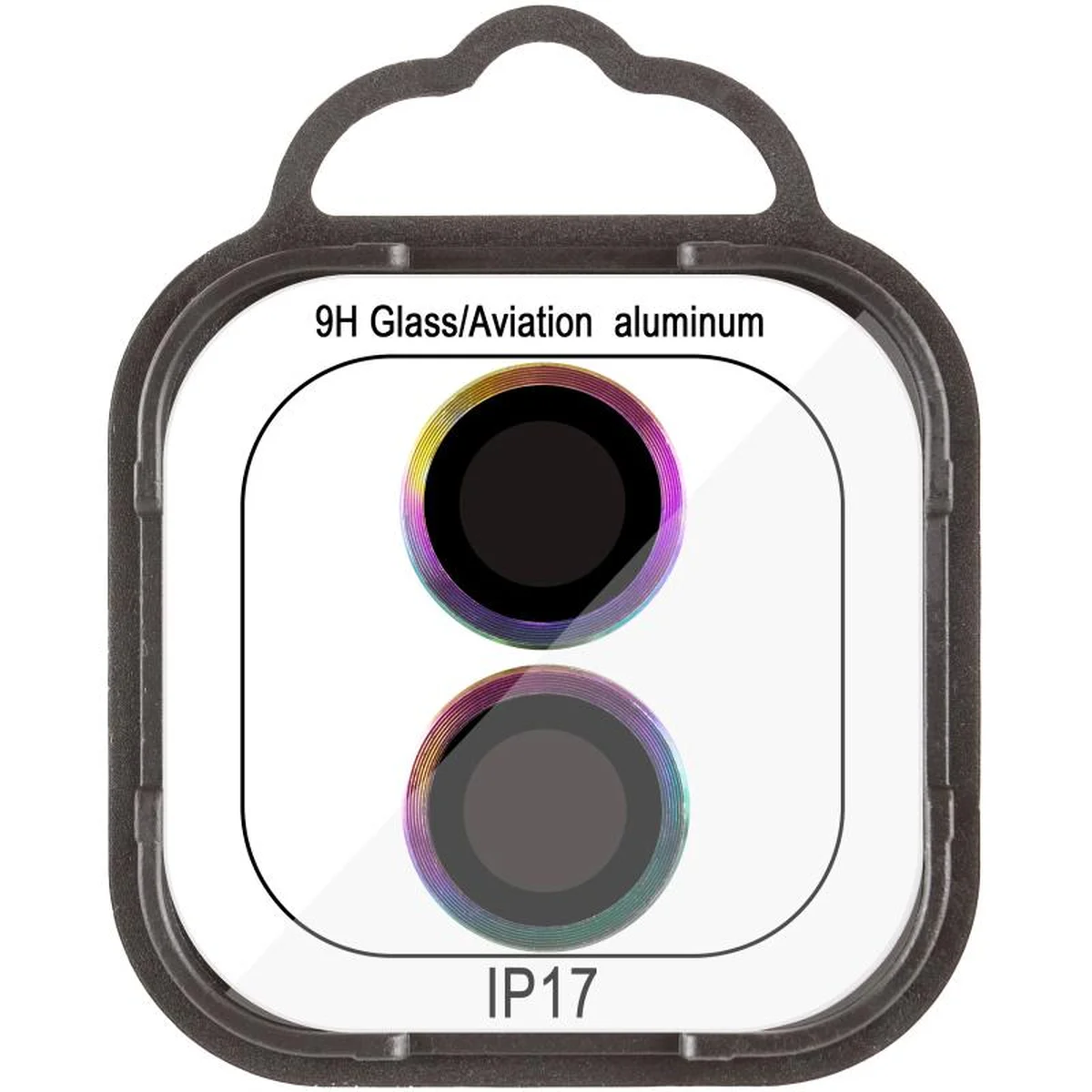 Захисне скло Metal Classic на камеру (в упак.) Apple iPhone 17 (6.3") Бузковий / Rainbow