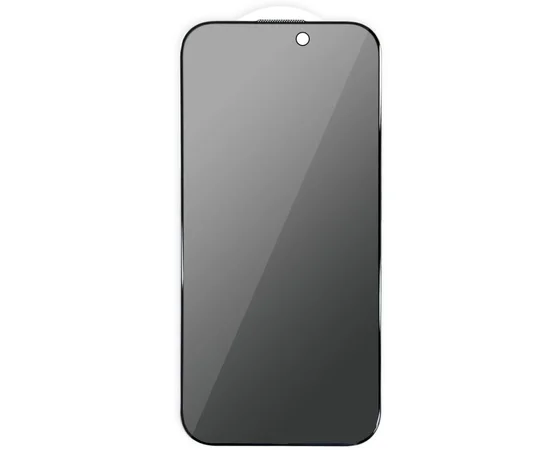 Защитное стекло Privacy 5D (тех.пак) для Apple iPhone 17 / 16 Pro (6.3") Черный