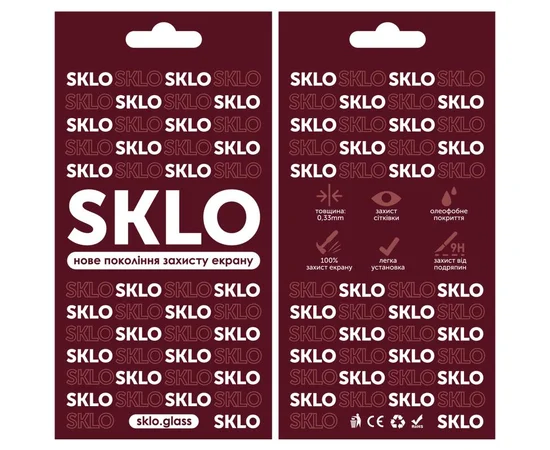 Защитное стекло SKLO 3D для Apple iPhone 17 / 16 Pro (6.3") Черный