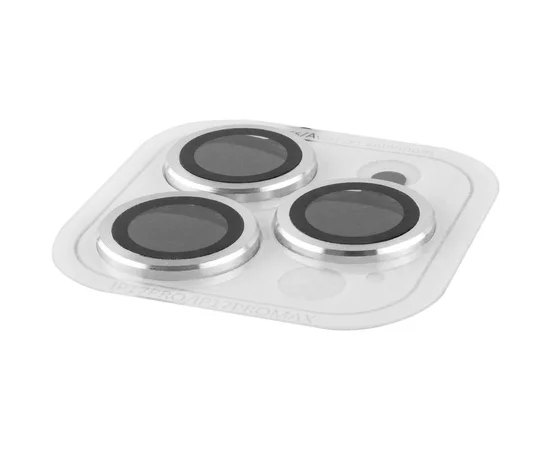 Защитное стекло Metal Classic на камеру (в упак.) для Apple iPhone 17 Pro (6.3") / 17 Pro Max (6.9") Серебряный / Silver