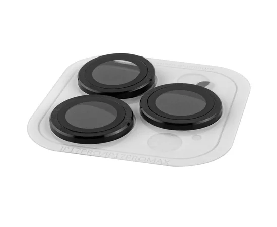 Защитное стекло Metal Classic на камеру (в упак.) для Apple iPhone 17 Pro (6.3") / 17 Pro Max (6.9") Черный / Black