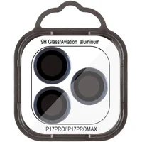 Защитное стекло Metal Classic на камеру (в упак.) для Apple iPhone 17 Pro (6.3") / 17 Pro Max (6.9") Синий / Dark Blue